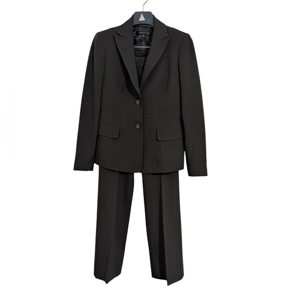 Anne Klein Classic Dark Brown Women's Pantsuit Size 4 Pants Blazer